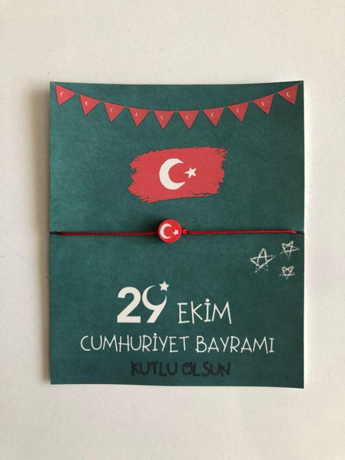 29 Ekim Cumhuriyet Bayramı Hediye Bileklik (5 Adet)