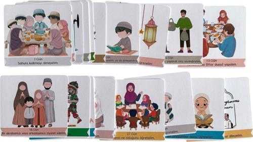 30 Adet Ramazan Etkinlik Kartları 9x10 cm
