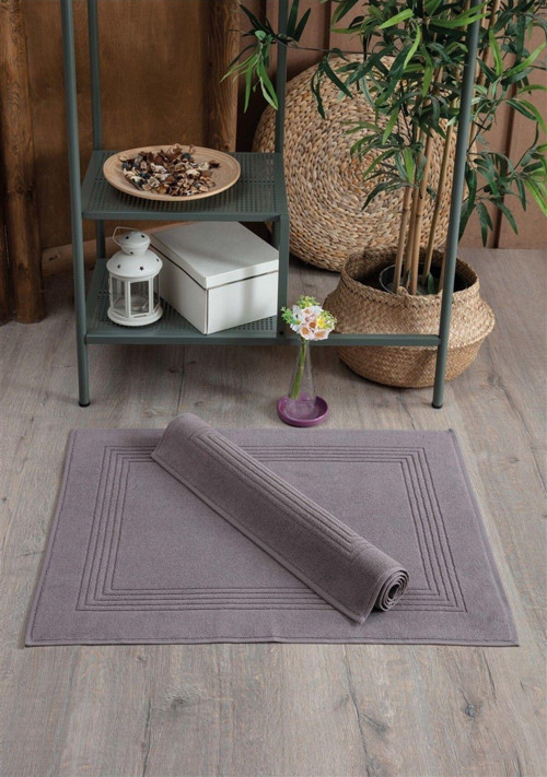 2'Li Ayak Havlusu Seti - %100 Pamuk - Nefes Alabilen & Doğal Havlu Takımı - 50X70 Cm - Vizon
