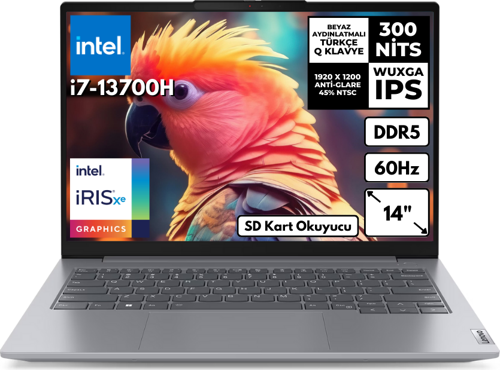 ThinkBook 14 G6 i7-13700H 64-GBDDR5 256 GBSSD Iris Xe Graphics 14" WUXGA Windows 11 Home 21KG004NTRHMF74