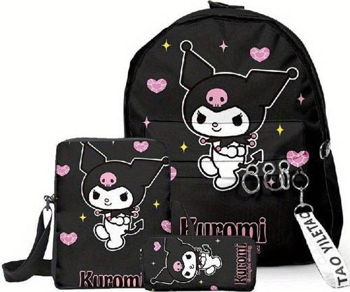 - Kuromi 3lü Okul Çanta Seti