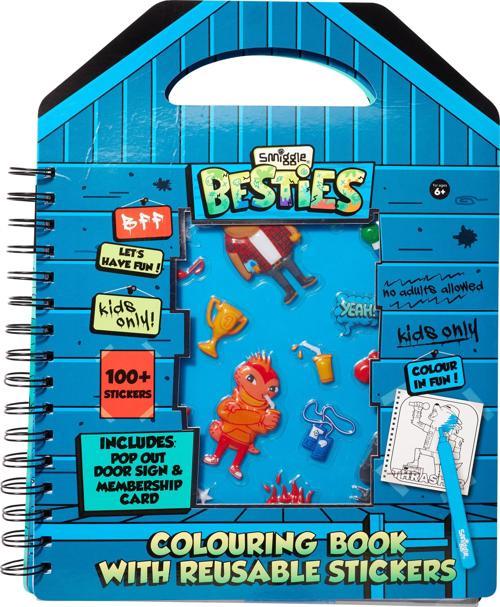 - Besties Yeniden Kullanılabilir Çıkartmalı Boyama Kitabı
