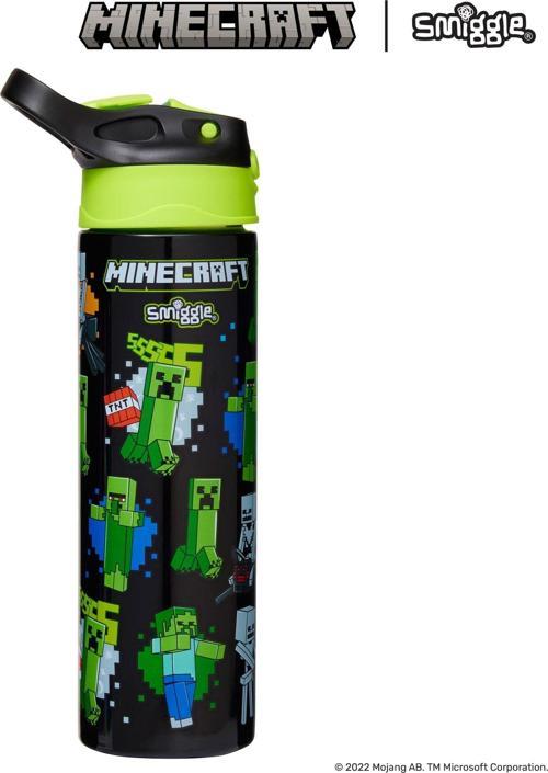 - Minecraft Otomatik Pipetli 520ML Çelik Matara