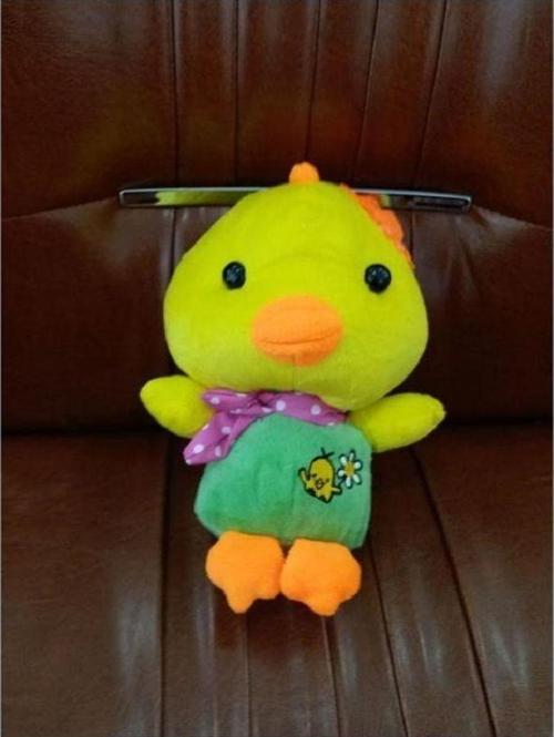 Elbiseli  Vantuzlu Peluş Civciv 23 Cm EKR-11678