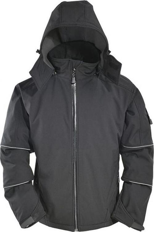 Softshell İş Montu Su Geçirmez Ceket Siyah
