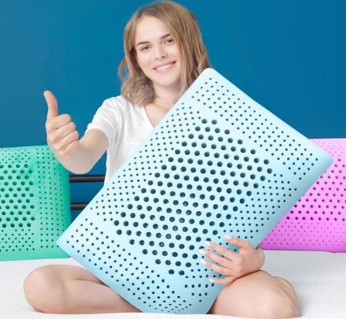 Air Terapi Hava Kanallı Ortopedik Yastık Visco Yastık Mavi 60x4016cm