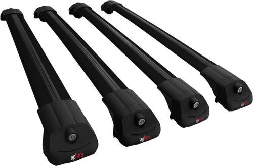 Renault Trafic 2001-2014 Arası ile uyumlu ACE-1 Ara Atkı Tavan Barı SİYAH 4 ADET BAR