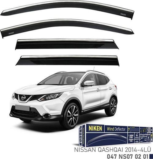 Niken Nissan Qashqai 2014- Kromlu Cam Rüzgarlığı 4 LÜ