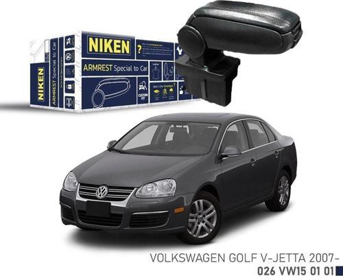 Niken VW Golf V -Jetta 2007- Araca Özel Kol Dayama Siyah