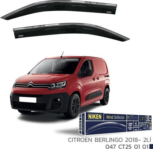 Niken Citroen Berlingo 2018- Kromlu Cam Rüzgarlığı 2 Lİ