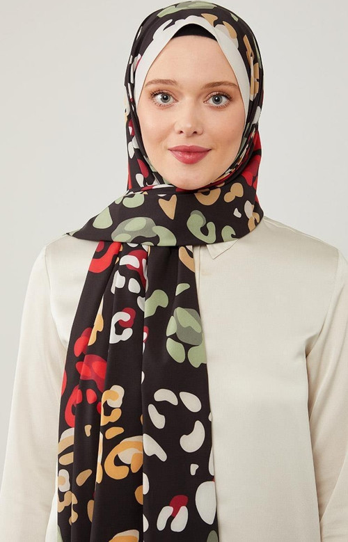 Açık Vizon Desenli Elegance Şal