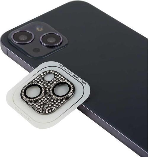 Apple iPhone 13 Mini CL-08 Kamera Lens Koruyucu Siyah
