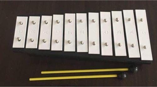 Ty-11 Model Ahşap Gövde Metal 11 Tuş Notalı Metalafon