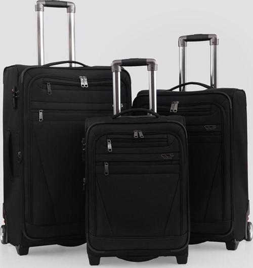 2 Tekerleki Kaliteli Kumaş Valiz CCS-710 Siyah