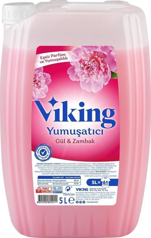 Çamaşır Yumuşatıcısı Gül & Zambak 5 Litre 2 Adet