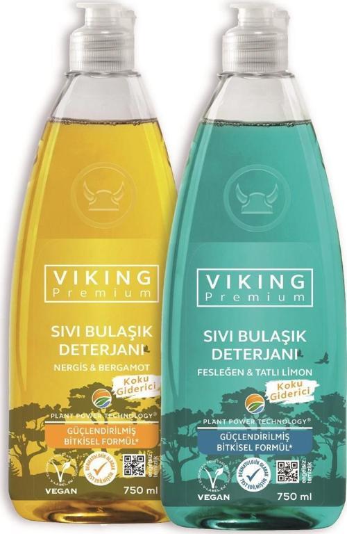 Premium Bulaşık Deterjanı (Fesleğen Limon&Nergis-Bergamot) 750 ml 2 Adet