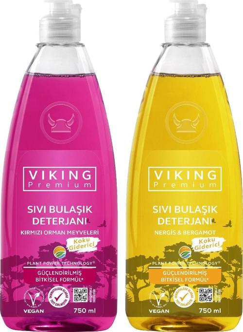 Premium Bulaşık Deterjanı Orman Meyveleri&Nergis-Bergamot 750 ml 2 Adet