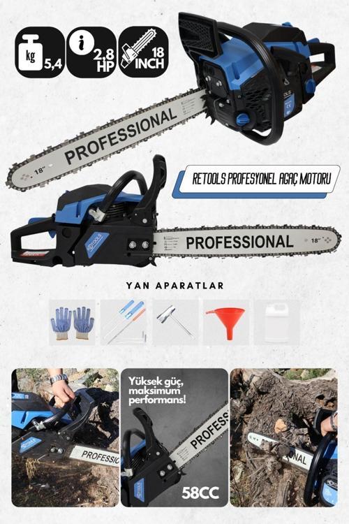 58Cc Benzinli Ağaç Motoru – 2,8 Hp Gücüyle Yüksek Performans!