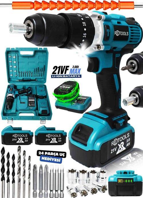 Profesyonel 10 Pilli Vidalama Mavi