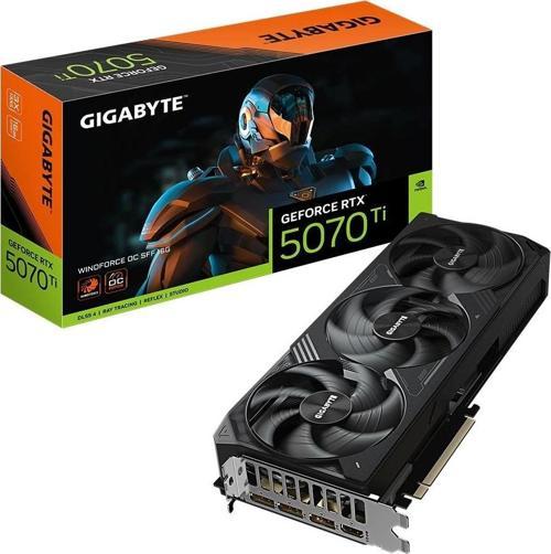 GeForce RTX 5070 Ti Windforce OC SFF 16GB DLSS 4 256 Bit GDDR 7 Ekran Kartı