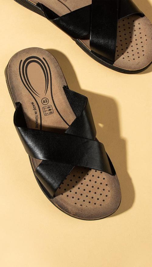 Çapraz Bantlı Comfort Taban Erkek Terlik EY24-120