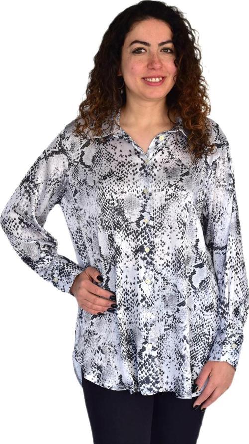 Kadın Leopar Desen Şifon Gömlek BGL-ST04235