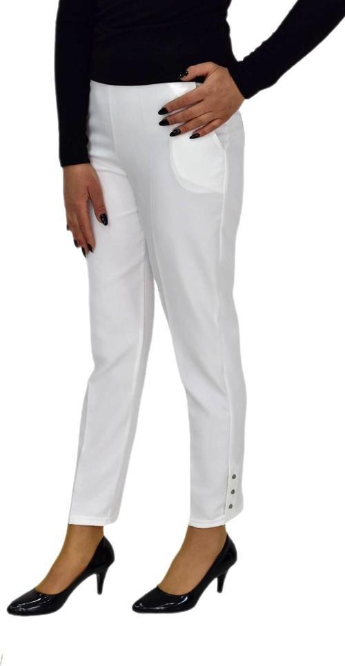 Kadın Paça Puntalı Beli Lastikli Kumaş Pantolon BGL-ST04323