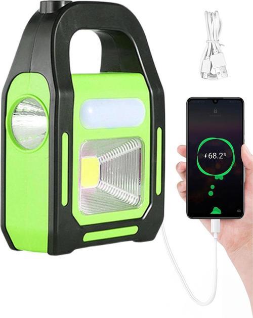HB-9707A-1 3 Kademeli USB Çıkışlı Şarjlı Solar Lamba