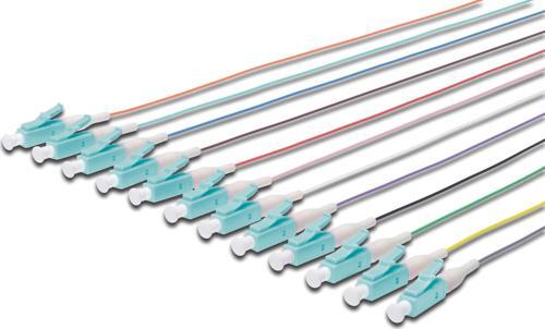 LC/UPC Fiber PigTail, 50/125 µ, multimode, 0.9mm simplex, 2 metre, Class OM3, LSZH, birim fiyatıdır