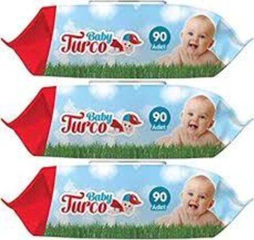 3x 90lı Islak Bebek Havlusu