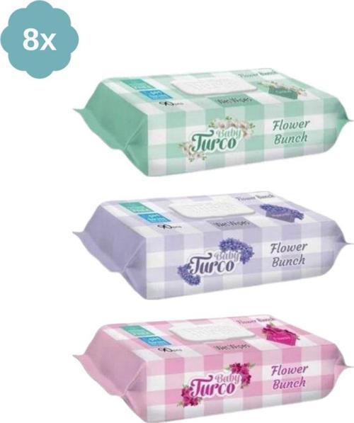 Çiçek Demeti Islak Bebek Havlusu 90lı X 24 Adet 2160 Yaprak