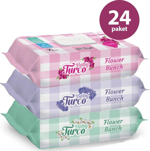 Frezya, Sümbül, Orkide X8 24'Lü Set 2160 Yaprak Islak Havlu