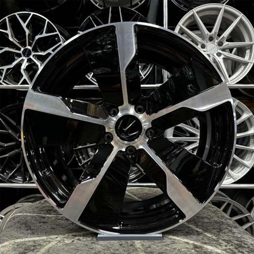 21 İnç 5X130 Porsche Macan Ön 9.5 Arka 11.5 Ofset Siyah Elmas Kes