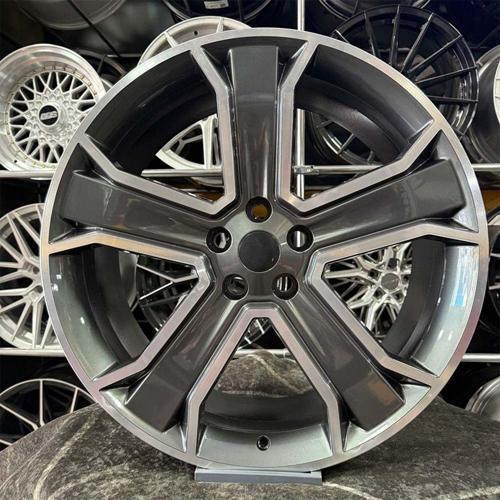 22 İnç 5X120 Range Rover Uyumlu Gun Metal Elmas Kesim Jant Modeli (4 Adet)
