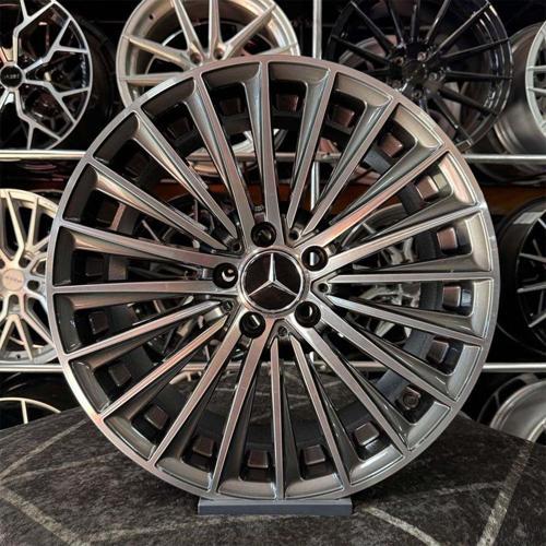 18 İnç 5X112 Mercedes Uyumlu Gun Metal Elmas Kesim Jant Modeli Mercedes