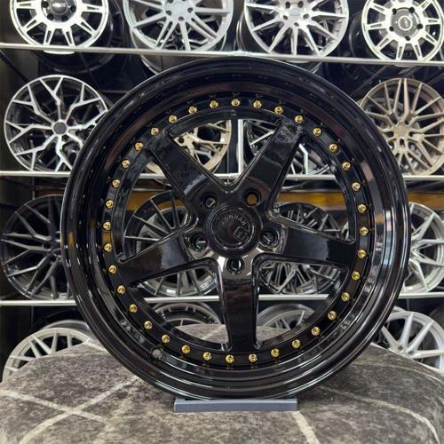 18" (İnç) 5X114.3 Aodhan Civic İ30 Corolla Uyumlu Siyah Jant Modeli Honda Hyundai Toyota 4 Adet
