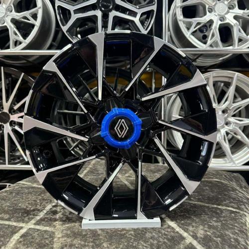 16" (İnç) 4X100 Clio 6 Techno Esprit Alpine Siyah Elmas Kesim Jant Modeli Renault Clio