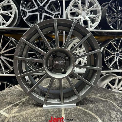 16" (İnç) 4X100 Wrc Clio Symbol Getz Era Uyumlu Titanyum Jant Modeli 4 Adet