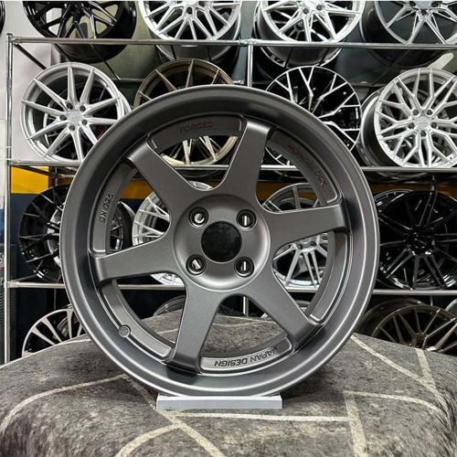 17 İnç 4X108 Volk T37 65.1 Göbek Gun Metal Jant Modeli Peugeot Uyumlu