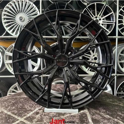 17" (İnç) 5X100 Roma Polo Egea Doblo İbiza Uyumlu Siyah Jant Modeli Uyumlu