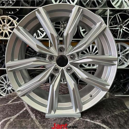 17" (İnç) 5X100 Kapstadt Uyumlu Wolksva Polo İbiza Egea Doblo Uyumlu Gümüş Jant Modeli 4 Adet