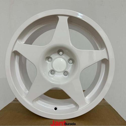 17" (İnç) 5X100 Speedline Wolksvagen Polo İbiza Egea Uyumlu Beyaz Jant Modeli 4 Adet
