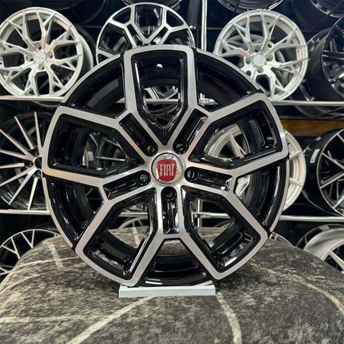 16" (İnç) 5X98 Egea Doblo Siyah Elmas Kesim Jant Modeli Fiat Uyumlu