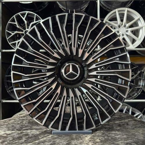 19" (İnç) 5X112 Vito Viano Uyumlu Siyah Elmas Kesim Jant Takım
