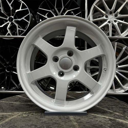 15 İnç 4X100 Volk T37 Beyaz Jant Modeli ( (4 Adet) )