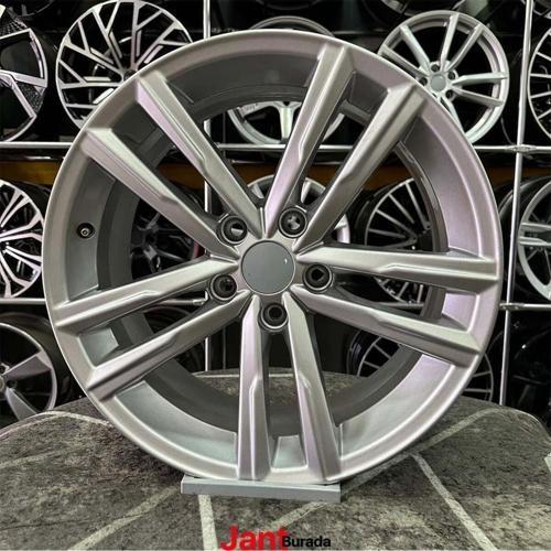 17" (İnç) 5X100 Wolkvagen Dartford Polo İbiza Egea Uyumlu Gümüş Jant Modeli 4 Adet