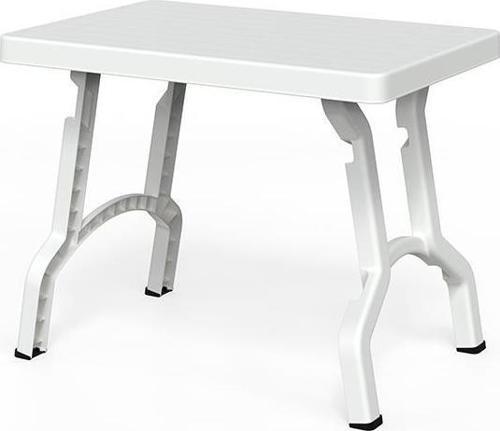 SY-2591 Beyaz Plastik Katlanır Sehpa Bahçe Sehpası