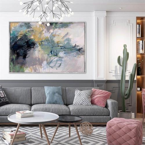 Beginning Of The End Yağlı Boya Dokulu Tablo 75X100 Gümüş Çerçeveli