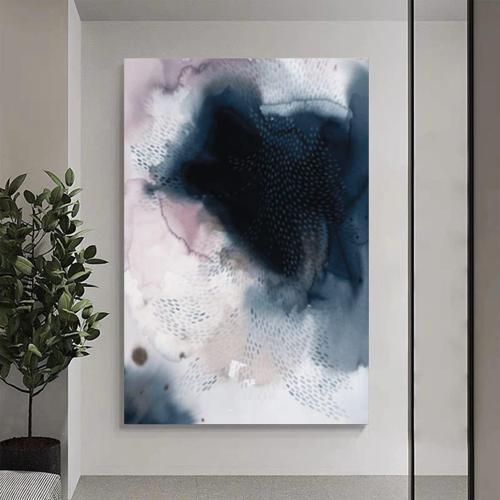 Black Hole Yağlı Boya Dokulu Tablo 100X150 Çerçevesiz