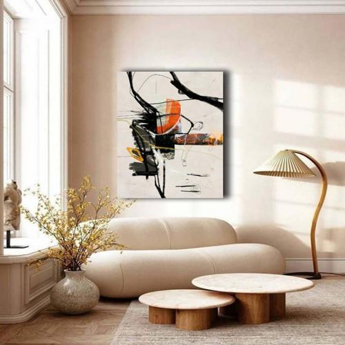 Bebas Yağlı Boya Dokulu Tablo 90X120 Çerçevesiz
